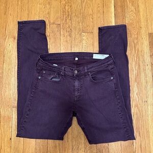Rag & Bone Deep Burgundy Jeans